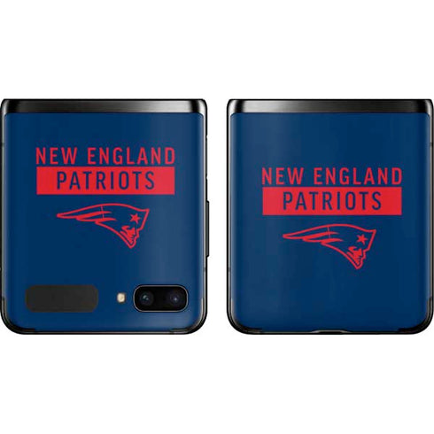 NFL New England Patriots Blue Performance Series Galaxy Z Flip Skin
