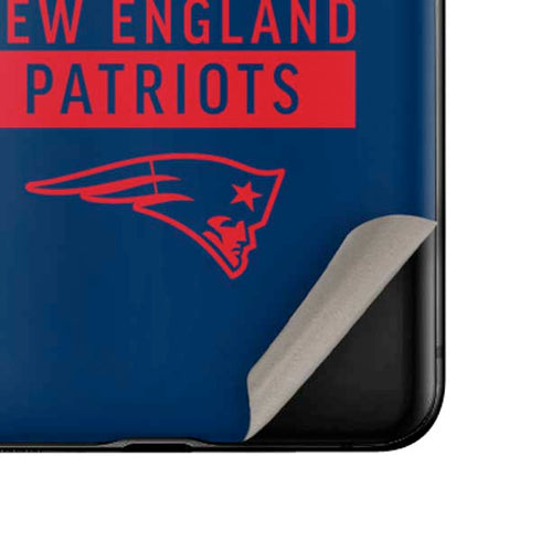NFL New England Patriots Blue Performance Series Galaxy Z Flip Skin