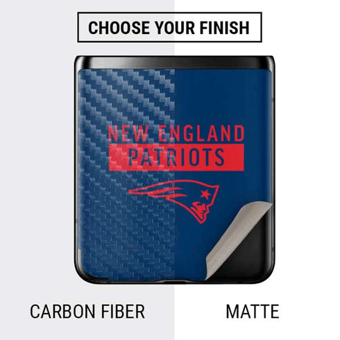 NFL New England Patriots Blue Performance Series Galaxy Z Flip Skin