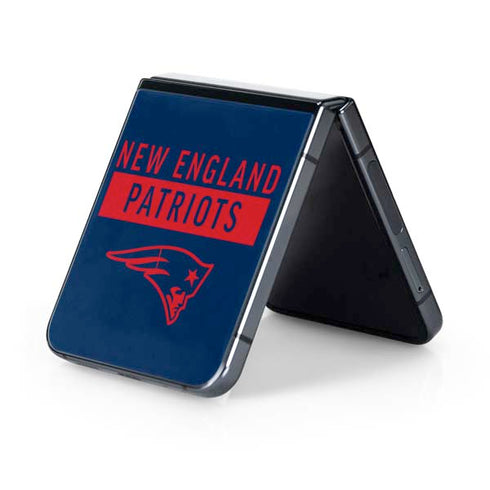 NFL New England Patriots Blue Performance Series Galaxy Z Flip5 5G Skin