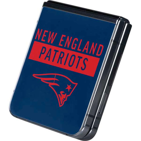 NFL New England Patriots Blue Performance Series Galaxy Z Flip5 5G Skin