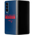 NFL New England Patriots Blue Performance Series Galaxy Z Fold4 5G Skin