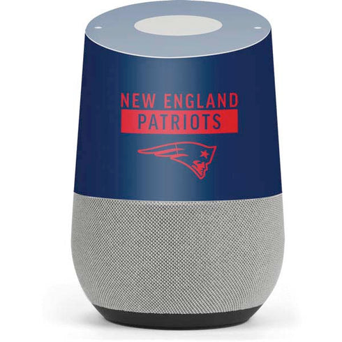 NFL New England Patriots Blue Performance Series Google Home Skin