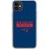 NFL New England Patriots Blue Performance Series iPhone 11 Clear Case
