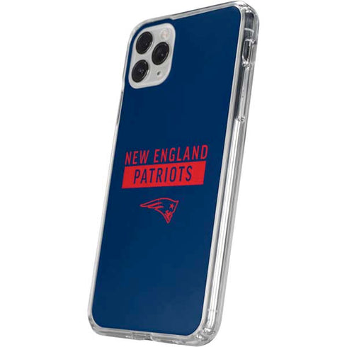 NFL New England Patriots Blue Performance Series iPhone 11 Pro Clear Case