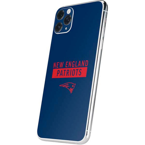 NFL New England Patriots Blue Performance Series iPhone 11 Pro Max Skin