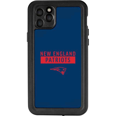 NFL New England Patriots Blue Performance Series iPhone 11 Pro Max Waterproof Case