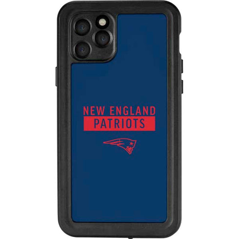 NFL New England Patriots Blue Performance Series iPhone 11 Pro Waterproof Case
