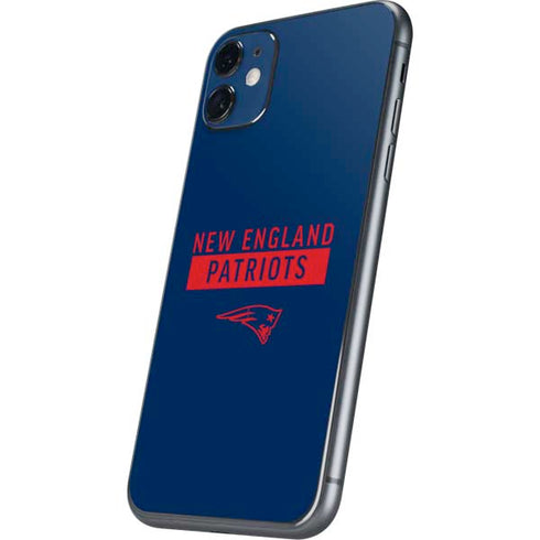 NFL New England Patriots Blue Performance Series iPhone 11 Skin