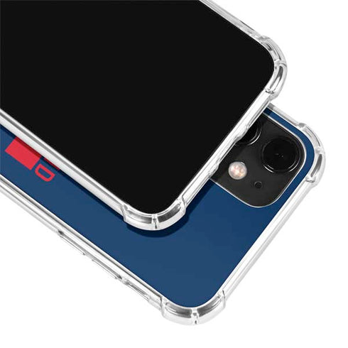 NFL New England Patriots Blue Performance Series iPhone 12 Clear Case