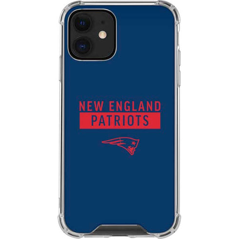 NFL New England Patriots Blue Performance Series iPhone 12 Mini Clear Case