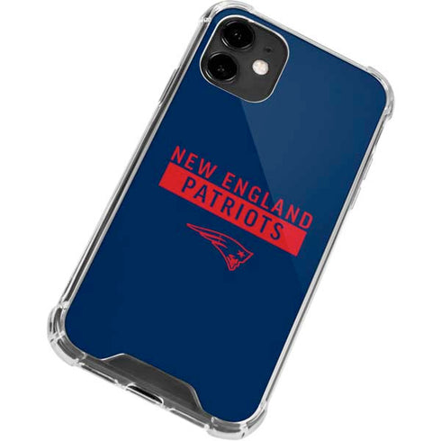 NFL New England Patriots Blue Performance Series iPhone 12 Mini Clear Case