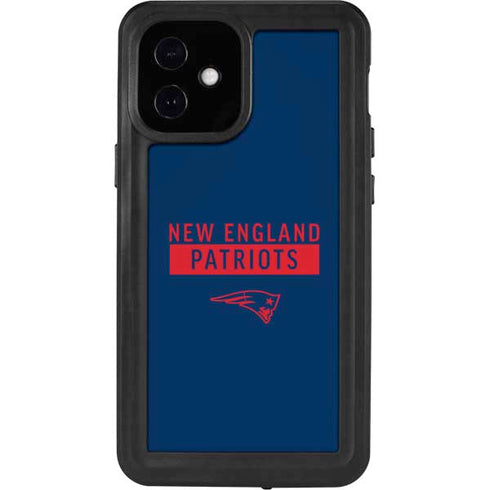 NFL New England Patriots Blue Performance Series iPhone 12 Mini Waterproof Case