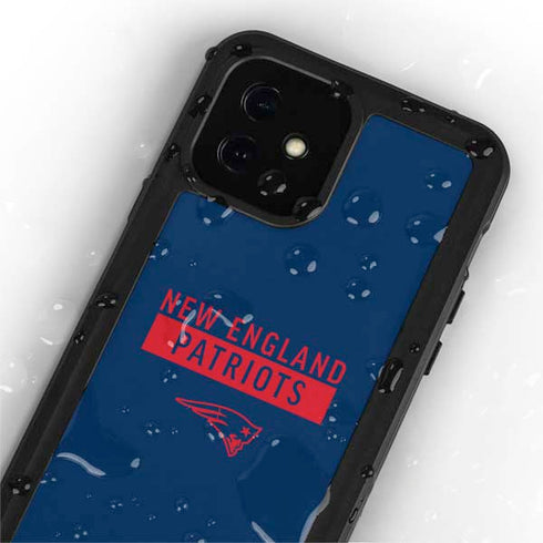 NFL New England Patriots Blue Performance Series iPhone 12 Mini Waterproof Case