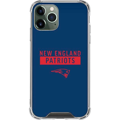 NFL New England Patriots Blue Performance Series iPhone 12 Pro Clear Case