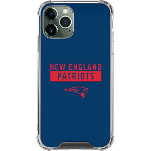 NFL New England Patriots Blue Performance Series iPhone 12 Pro Max Clear Case