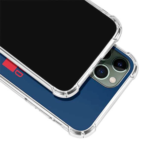 NFL New England Patriots Blue Performance Series iPhone 12 Pro Max Clear Case