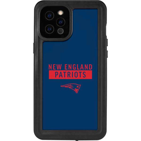 NFL New England Patriots Blue Performance Series iPhone 12 Pro Max Waterproof Case