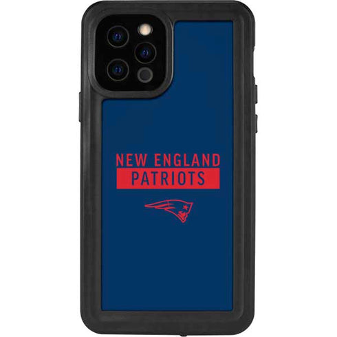 NFL New England Patriots Blue Performance Series iPhone 12 Pro Waterproof Case