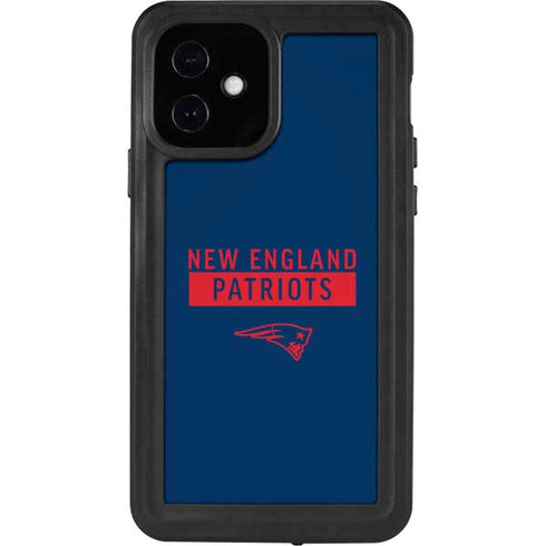 NFL New England Patriots Blue Performance Series iPhone 12 Waterproof Case