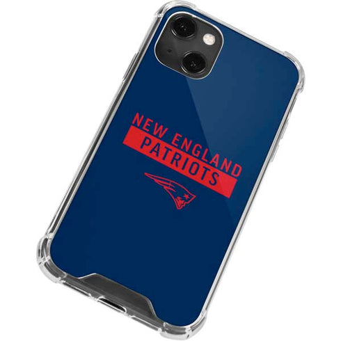 NFL New England Patriots Blue Performance Series iPhone 13 Mini Clear Case