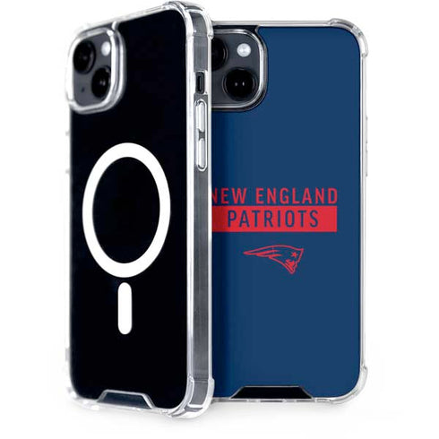 NFL New England Patriots Blue Performance Series iPhone 15 Plus MagSafe Case