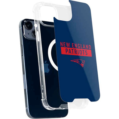 NFL New England Patriots Blue Performance Series iPhone 15 Plus MagSafe Case