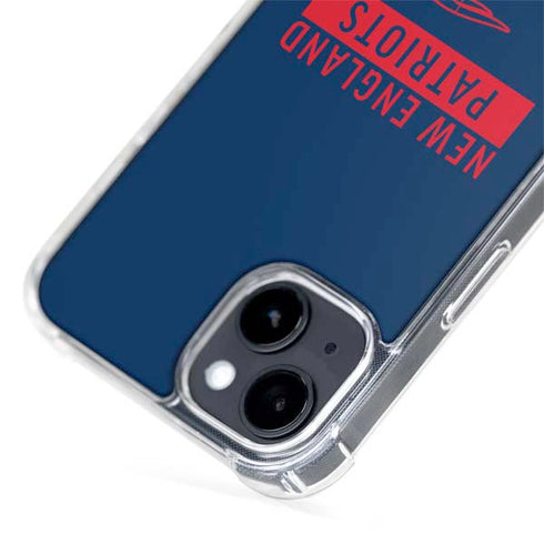 NFL New England Patriots Blue Performance Series iPhone 15 Plus MagSafe Case