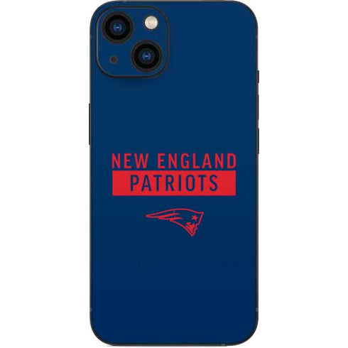 NFL New England Patriots Blue Performance Series iPhone 15 Plus Skin