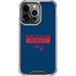 NFL New England Patriots Blue Performance Series iPhone 15 Pro Clear Case