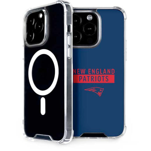 NFL New England Patriots Blue Performance Series iPhone 15 Pro MagSafe Case
