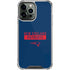 NFL New England Patriots Blue Performance Series iPhone 15 Pro Max Clear Case