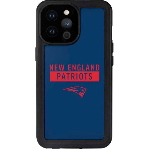 NFL New England Patriots Blue Performance Series iPhone 14 Pro Max Waterproof Case