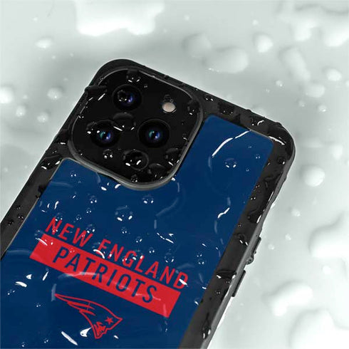 NFL New England Patriots Blue Performance Series iPhone 14 Pro Max Waterproof Case