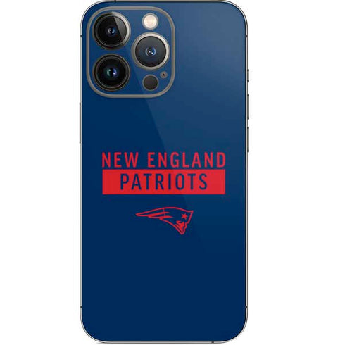 NFL New England Patriots Blue Performance Series iPhone 15 Pro Skin