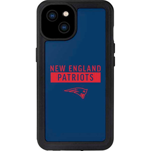 NFL New England Patriots Blue Performance Series iPhone 15 Plus Waterproof Case