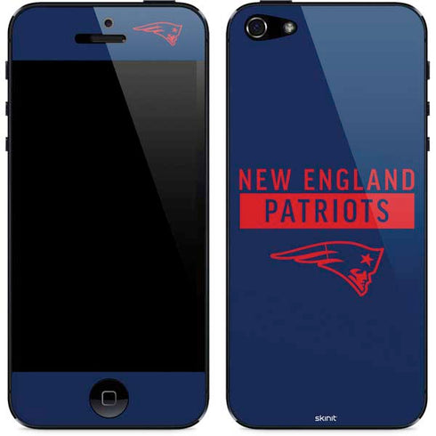NFL New England Patriots Blue Performance Series iPhone 5/5s/5SE Skin