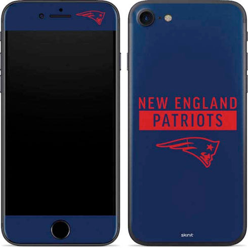 NFL New England Patriots Blue Performance Series iPhone 7 Skin
