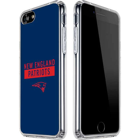 NFL New England Patriots Blue Performance Series iPhone SE (2nd & 3rd Gen) Clear Case