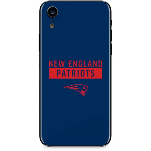 NFL New England Patriots Blue Performance Series iPhone XR Skin