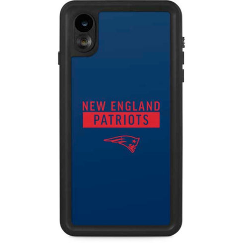 NFL New England Patriots Blue Performance Series iPhone XR Waterproof Case