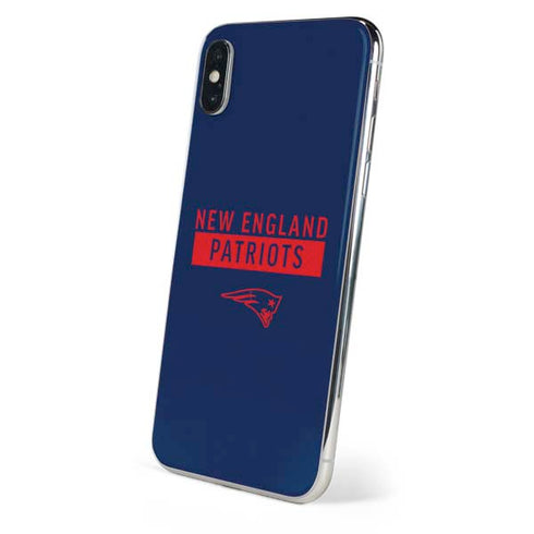 NFL New England Patriots Blue Performance Series iPhone XS Max Skin