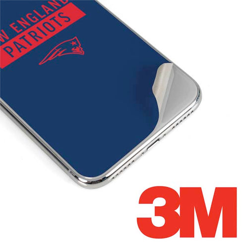 NFL New England Patriots Blue Performance Series iPhone XS Max Skin