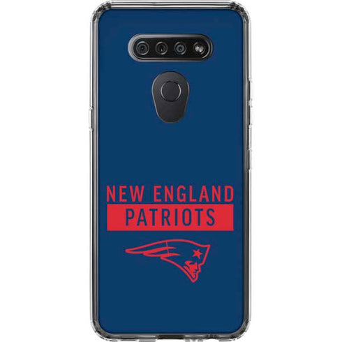 NFL New England Patriots Blue Performance Series LG K51/Q51 Clear Case