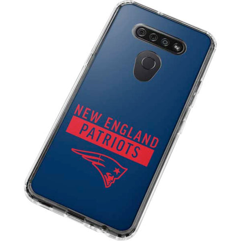NFL New England Patriots Blue Performance Series LG K51/Q51 Clear Case