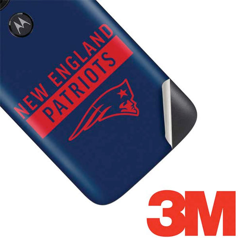 NFL New England Patriots Blue Performance Series Moto E5 Play Skin