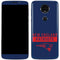 NFL New England Patriots Blue Performance Series Moto E5 Plus Skin