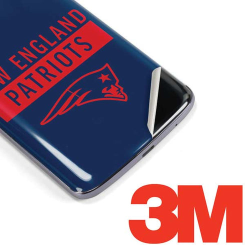 NFL New England Patriots Blue Performance Series Moto E5 Plus Skin