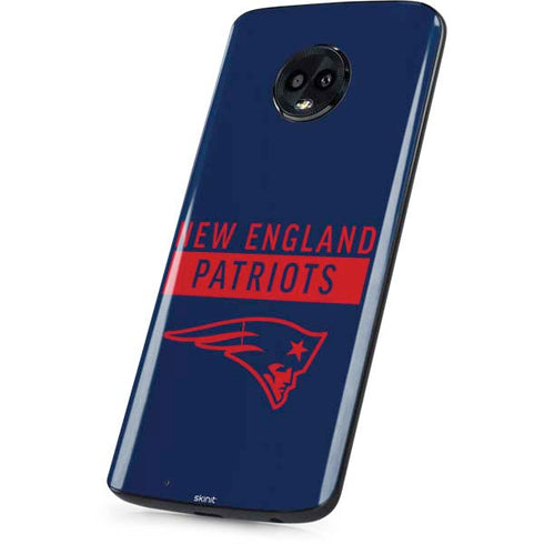 NFL New England Patriots Blue Performance Series Moto G6 Skin