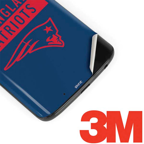 NFL New England Patriots Blue Performance Series Moto G6 Skin
